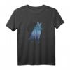 Mond Natur Wolf Tier des Waldes Raubtier T-Shirt - Für Tierliebhaber und Wolf-Fans mit majestätischem Vollmond-Design