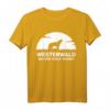 Westerwald, wo der Wolf wohnt T-Shirt – Natur- und Tierliebhaber Geschenk für Westerwald-Fans, Wanderer & Jäger