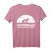 Westerwald, wo der Wolf wohnt T-Shirt – Natur- und Tierliebhaber Geschenk für Westerwald-Fans, Wanderer & Jäger