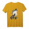 Tiermotiv Silhouette | Wolfsilhouette Wolf T-Shirt für Naturliebhaber | Geschenkidee zum Geburtstag & Weihnachten