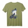 Tiermotiv Silhouette | Wolfsilhouette Wolf T-Shirt für Naturliebhaber | Geschenkidee zum Geburtstag & Weihnachten