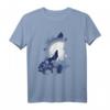 Tiermotiv Silhouette | Wolfsilhouette Wolf T-Shirt für Naturliebhaber | Geschenkidee zum Geburtstag & Weihnachten