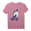 Tiermotiv Silhouette | Wolfsilhouette Wolf T-Shirt für Naturliebhaber | Geschenkidee zum Geburtstag & Weihnachten