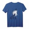 Tiermotiv Silhouette | Wolfsilhouette Wolf T-Shirt für Naturliebhaber | Geschenkidee zum Geburtstag & Weihnachten