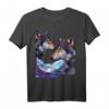 Wolf T-Shirt mit modernem surrealistischem Wolfskopf - Trendiges Geschenk für Tierliebhaber, Kunstfans & Festivalgänger
