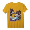 Wolf T-Shirt mit modernem surrealistischem Wolfskopf - Trendiges Geschenk für Tierliebhaber, Kunstfans & Festivalgänger