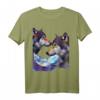 Wolf T-Shirt mit modernem surrealistischem Wolfskopf - Trendiges Geschenk für Tierliebhaber, Kunstfans & Festivalgänger