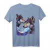 Wolf T-Shirt mit modernem surrealistischem Wolfskopf - Trendiges Geschenk für Tierliebhaber, Kunstfans & Festivalgänger
