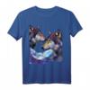 Wolf T-Shirt mit modernem surrealistischem Wolfskopf - Trendiges Geschenk für Tierliebhaber, Kunstfans & Festivalgänger