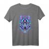 Geometric Wolf | Psychedelic Wolf Eyes T-Shirt - Stilvolles Tiermotiv für Kunst- und Modefans