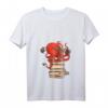 Damen Kraken Oktopus Tintenfisch Buchliebhaber T-Shirt mit V-Ausschnitt – Lustiges Meerestier Design, Geschenkidee für Buch- und Meeresfans