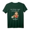 Koffein der frühe Vogel fängt den Wurm & braucht Kaffee T-Shirt – Lustiges Weihnachts- und Geburtstagsgeschenk für Kaffeeliebhaber, Morgenmuffel & Frühaufsteher