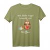 Koffein der frühe Vogel fängt den Wurm & braucht Kaffee T-Shirt – Lustiges Weihnachts- und Geburtstagsgeschenk für Kaffeeliebhaber, Morgenmuffel & Frühaufsteher