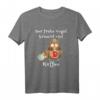 Koffein der frühe Vogel fängt den Wurm & braucht Kaffee T-Shirt – Lustiges Weihnachts- und Geburtstagsgeschenk für Kaffeeliebhaber, Morgenmuffel & Frühaufsteher