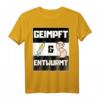 Geimpft & Entwurmt Gechipt Lustiges Fun Design T-Shirt – Perfekt für Tierärzte, Hundebesitzer & Familie zum aktuellen Thema