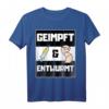 Geimpft & Entwurmt Gechipt Lustiges Fun Design T-Shirt – Perfekt für Tierärzte, Hundebesitzer & Familie zum aktuellen Thema