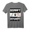 Geimpft & Entwurmt Gechipt Lustiges Fun Design T-Shirt – Perfekt für Tierärzte, Hundebesitzer & Familie zum aktuellen Thema