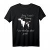 Nachdenken über Ziegen T-Shirt - Lustiges Bauernhof Tier Design für Ziegenliebhaber, Ziegenmütter & Nutztierbesitzer als Geschenkidee