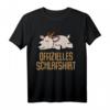 Offizielles Schlafshirt Pyjama mit Ziege Bock Geiss - Lustiges Geschenk für Langschläfer, Morgenmuffel & Ziegenfans für Damen und Herren