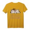 Offizielles Schlafshirt Pyjama mit Ziege Bock Geiss - Lustiges Geschenk für Langschläfer, Morgenmuffel & Ziegenfans für Damen und Herren