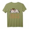 Offizielles Schlafshirt Pyjama mit Ziege Bock Geiss - Lustiges Geschenk für Langschläfer, Morgenmuffel & Ziegenfans für Damen und Herren