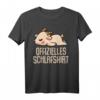 Offizielles Schlafshirt Pyjama mit Ziege Geiss - Lustiges Geschenk für Langschläfer, Morgenmuffel und Ziegenfans, perfekt als Bettwäsche für Damen und Herren