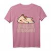 Offizielles Schlafshirt Pyjama mit Ziege Geiss - Lustiges Geschenk für Langschläfer, Morgenmuffel und Ziegenfans, perfekt als Bettwäsche für Damen und Herren