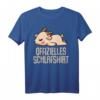 Offizielles Schlafshirt Pyjama mit Ziege Geiss - Lustiges Geschenk für Langschläfer, Morgenmuffel und Ziegenfans, perfekt als Bettwäsche für Damen und Herren