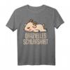 Offizielles Schlafshirt Pyjama mit Ziege Geiss - Lustiges Geschenk für Langschläfer, Morgenmuffel und Ziegenfans, perfekt als Bettwäsche für Damen und Herren