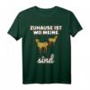 Zuhause ist, wo meine Ziegen sind T-Shirt – Lustiges Geschenk für Ziegenliebhaber, Ziegenzüchter und Tierfreunde zu Geburtstagen und Weihnachten