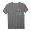 Lustiges Baby Ziege T-Shirt mit Peek-A-Boo Tasche – Witziges Tiermotiv für Babys und Kinder