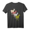 Vier farbige Ziegen Ökologische Tierhaltung T-Shirt – Buntes Design für Tier- und Naturliebhaber