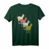 Vier farbige Ziegen Ökologische Tierhaltung T-Shirt – Buntes Design für Tier- und Naturliebhaber