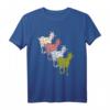 Vier farbige Ziegen Ökologische Tierhaltung T-Shirt – Buntes Design für Tier- und Naturliebhaber