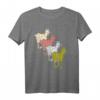 Vier farbige Ziegen Ökologische Tierhaltung T-Shirt – Buntes Design für Tier- und Naturliebhaber