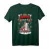 Happy Yule Wikinger Weihnachtstiere - Ziege T-Shirt mit Schneelandschaft und Wikinger-Symbolen für festliche Feiertage