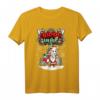 Happy Yule Wikinger Weihnachtstiere - Ziege T-Shirt mit Schneelandschaft und Wikinger-Symbolen für festliche Feiertage
