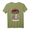 Happy Yule Wikinger Weihnachtstiere - Ziege T-Shirt mit Schneelandschaft und Wikinger-Symbolen für festliche Feiertage