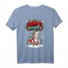 Happy Yule Wikinger Weihnachtstiere - Ziege T-Shirt mit Schneelandschaft und Wikinger-Symbolen für festliche Feiertage
