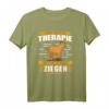 Andere gehen zur Therapie, ich gehe zu meinen Ziegen - Lustiges Landwirt T-Shirt für Ziegenliebhaber und Bauern