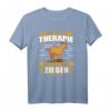 Andere gehen zur Therapie, ich gehe zu meinen Ziegen - Lustiges Landwirt T-Shirt für Ziegenliebhaber und Bauern