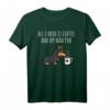 All I Need Is Coffee And My Zwergpinscher T-Shirt – Lustiges Hundeshirt für Hundeliebhaber und Kaffee-Fans, Perfekt als Geschenk