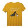 All I Need Is Coffee And My Zwergpinscher T-Shirt – Lustiges Hundeshirt für Hundeliebhaber und Kaffee-Fans, Perfekt als Geschenk