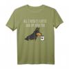 All I Need Is Coffee And My Zwergpinscher T-Shirt – Lustiges Hundeshirt für Hundeliebhaber und Kaffee-Fans, Perfekt als Geschenk