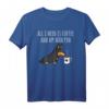 All I Need Is Coffee And My Zwergpinscher T-Shirt – Lustiges Hundeshirt für Hundeliebhaber und Kaffee-Fans, Perfekt als Geschenk