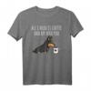 All I Need Is Coffee And My Zwergpinscher T-Shirt – Lustiges Hundeshirt für Hundeliebhaber und Kaffee-Fans, Perfekt als Geschenk