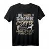 Zwergpinscher Mama Papa Kaffee Ich will nur hängen T-Shirt – Lustiges Hundeliebhaber Geschenk für Kaffeefans und Hundeliebhaber