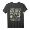Zwergpinscher Mama Papa Kaffee Ich will nur hängen T-Shirt – Lustiges Hundeliebhaber Geschenk für Kaffeefans und Hundeliebhaber