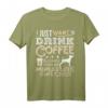 Zwergpinscher Mama Papa Kaffee Ich will nur hängen T-Shirt – Lustiges Hundeliebhaber Geschenk für Kaffeefans und Hundeliebhaber