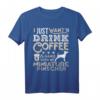 Zwergpinscher Mama Papa Kaffee Ich will nur hängen T-Shirt – Lustiges Hundeliebhaber Geschenk für Kaffeefans und Hundeliebhaber